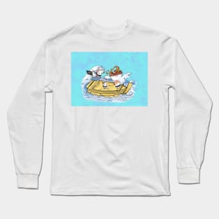 Sushi pirates in the sea Long Sleeve T-Shirt